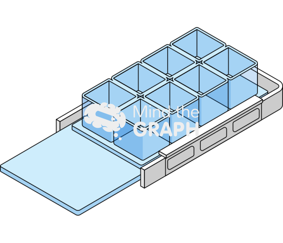 8 well removable chamber perspective Icons, Symbols, Pictures, and Images