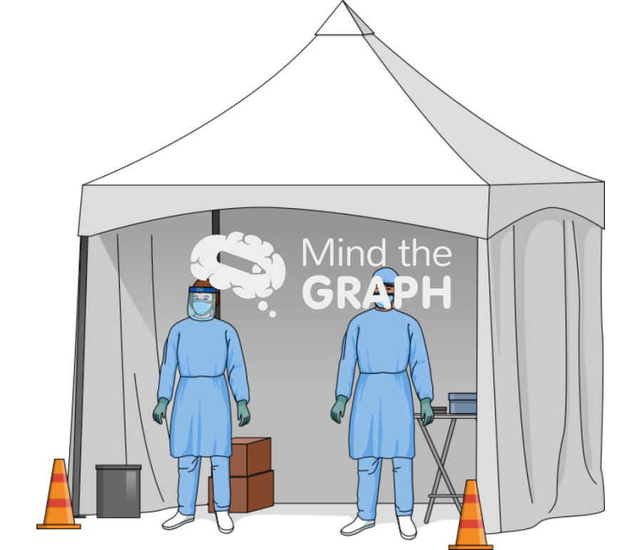 Outdoor testing tent perspective Icons, Symbols, Pictures, and Images