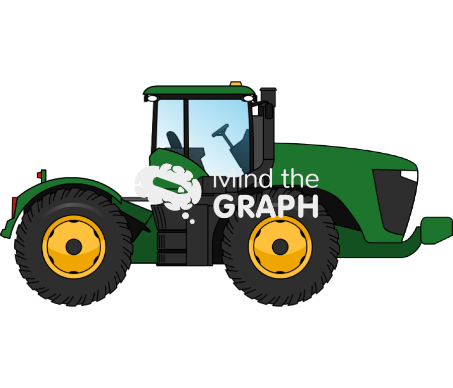 Agricultural tractor 3 lateral Icons, Symbols, Pictures, and Images