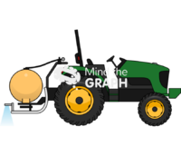 Agricultural tractor lateral 2 Icons, Symbols, Pictures, and Images