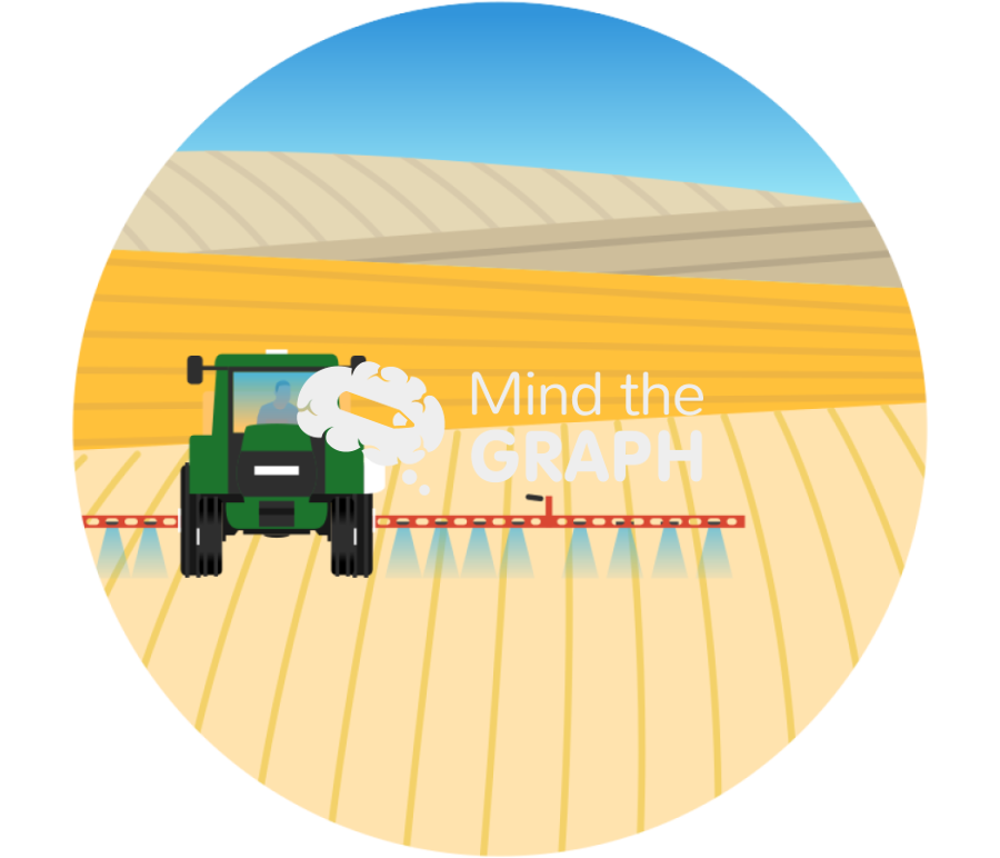 Agriculture landscape tractor pesticide zoom Icons, Symbols, Pictures, and Images