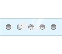 Aluminum 5 well glass slide front Icons, Symbols, Pictures, and Images