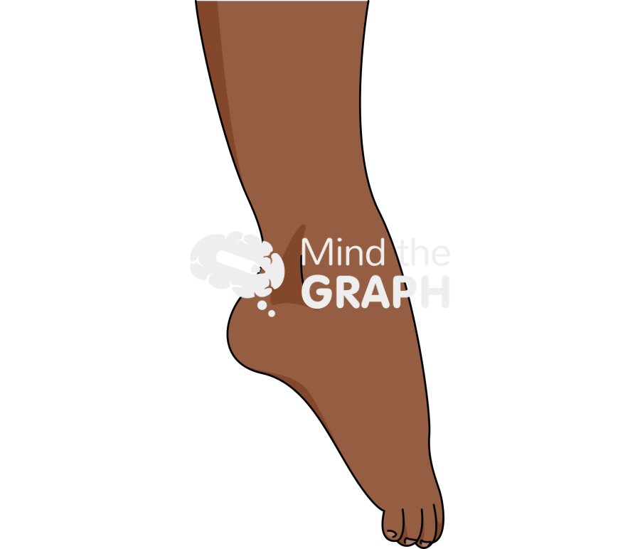 Ankle plantarflexion black Icons, Symbols, Pictures, and Images