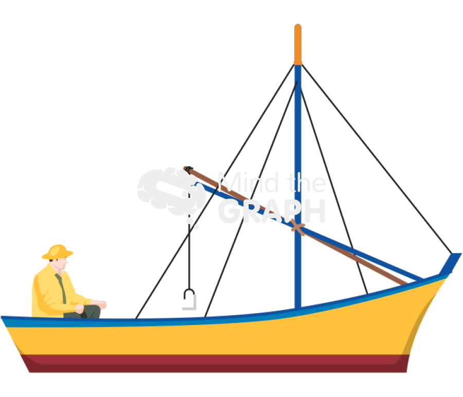 Artisanal fishing boat lateral Icons, Symbols, Pictures, and Images