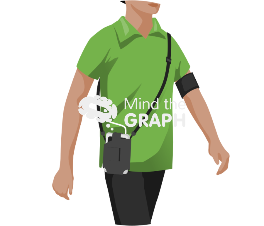 Automated blood pressure monitoring Icons, Symbols, Pictures, and Images