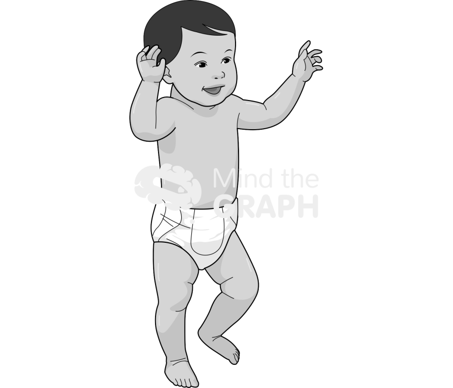 Baby caucasian walking Icons, Symbols, Pictures, and Images