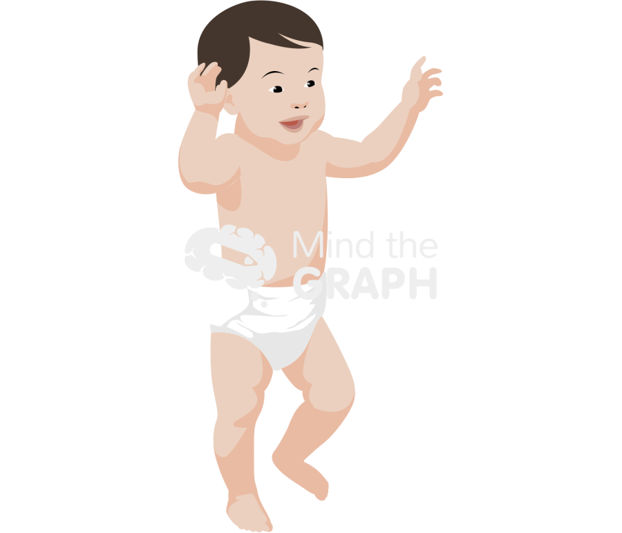 Baby caucasian walking Icons, Symbols, Pictures, and Images