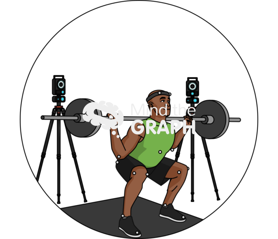 Barbell squats 3d analysis movement zoom 2 Icons, Symbols, Pictures, and Images