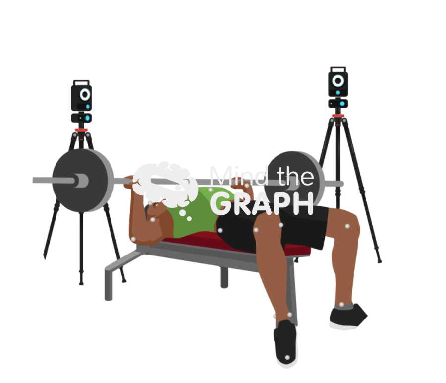 Bench press 3d analysis movement zoom Icons, Symbols, Pictures, and Images