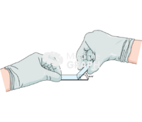 Blood smear film procedure 1 Icons, Symbols, Pictures, and Images