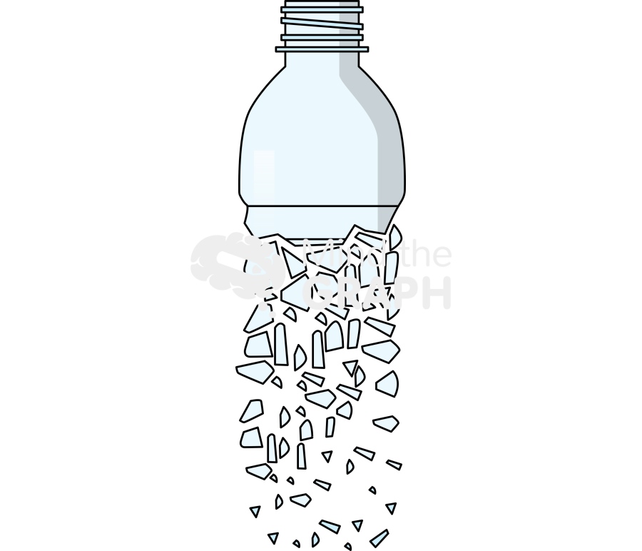 Broken plastic bottle Icons, Symbols, Pictures, and Images