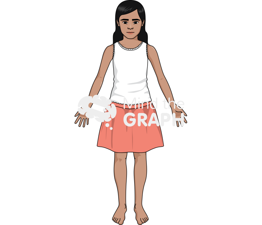 Brown girl anatomic front Icons, Symbols, Pictures, and Images