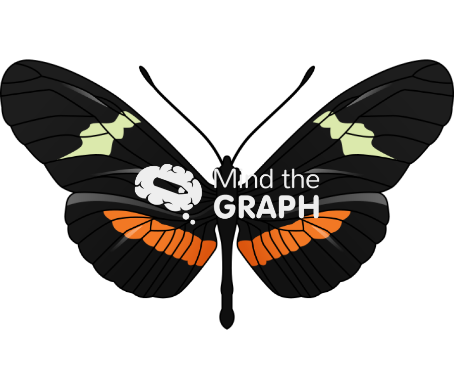 Butterfly heliconius clysonymus dorsal Icons, Symbols, Pictures, and Images