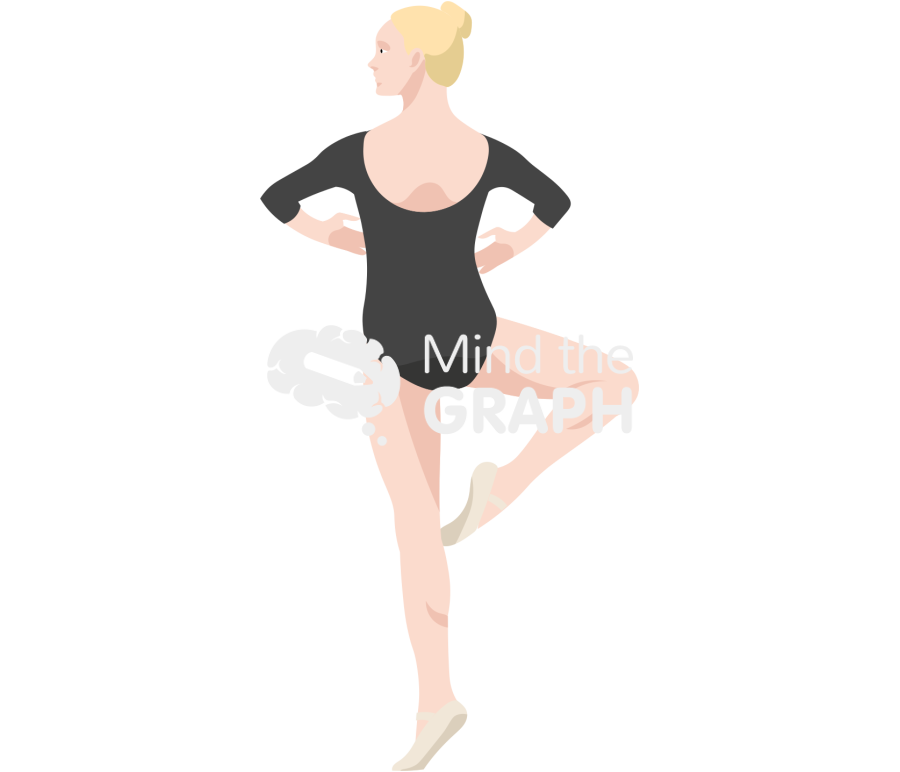 Caucasian girl ballet dancer pirouette en dehor Icons, Symbols, Pictures, and Images