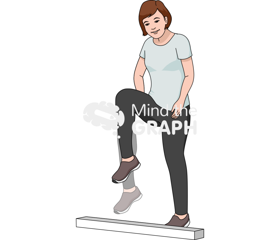 Caucasian woman obstacle avoidance Icons, Symbols, Pictures, and Images