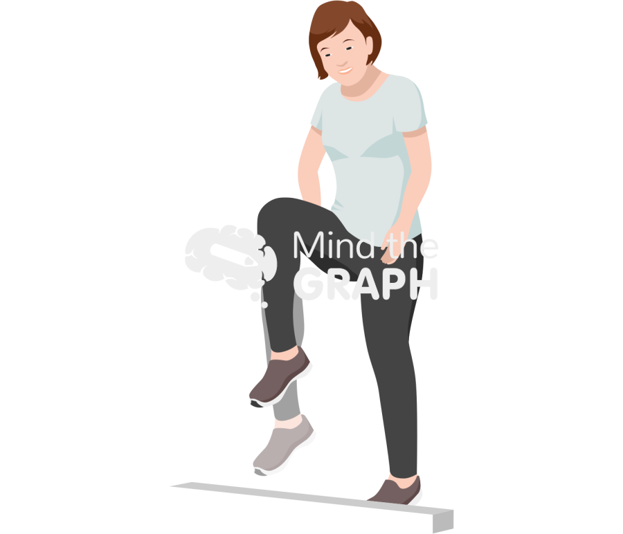 Caucasian woman obstacle avoidance Icons, Symbols, Pictures, and Images