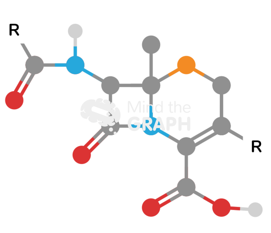 Cephalosporins molecule Icons, Symbols, Pictures, and Images