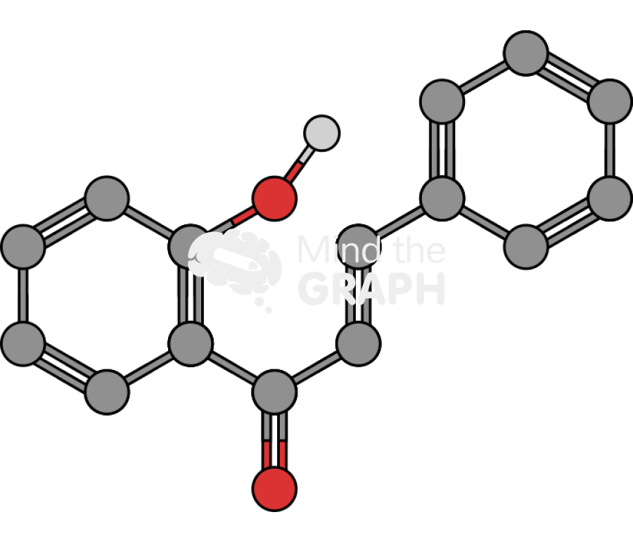 Chalcone molecule Icons, Symbols, Pictures, and Images