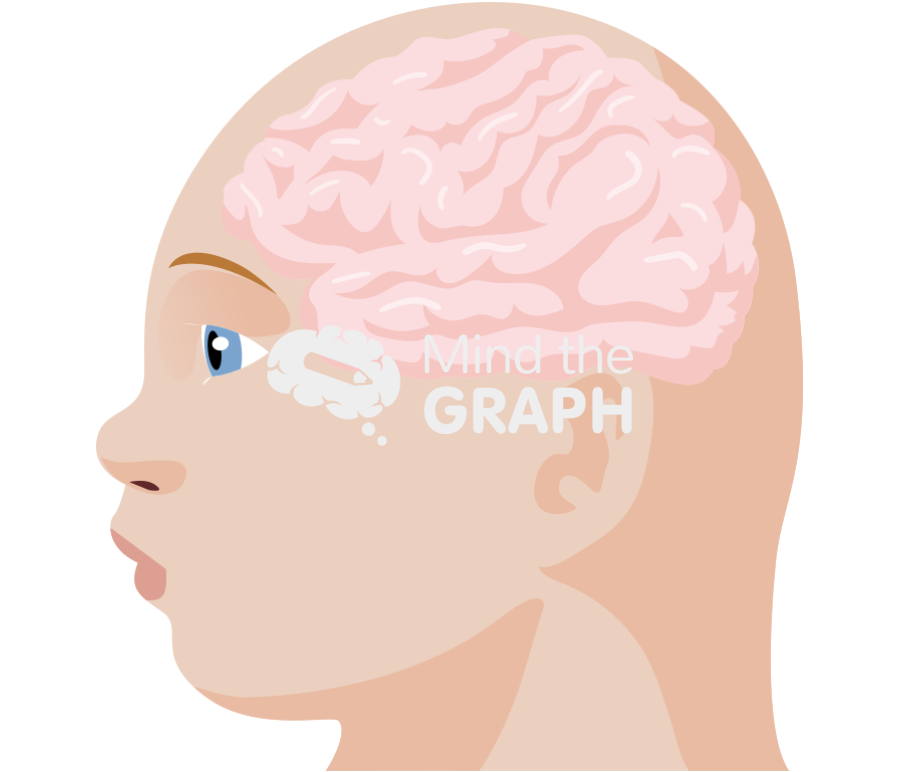 Child brain microcephaly lateral Icons, Symbols, Pictures, and Images