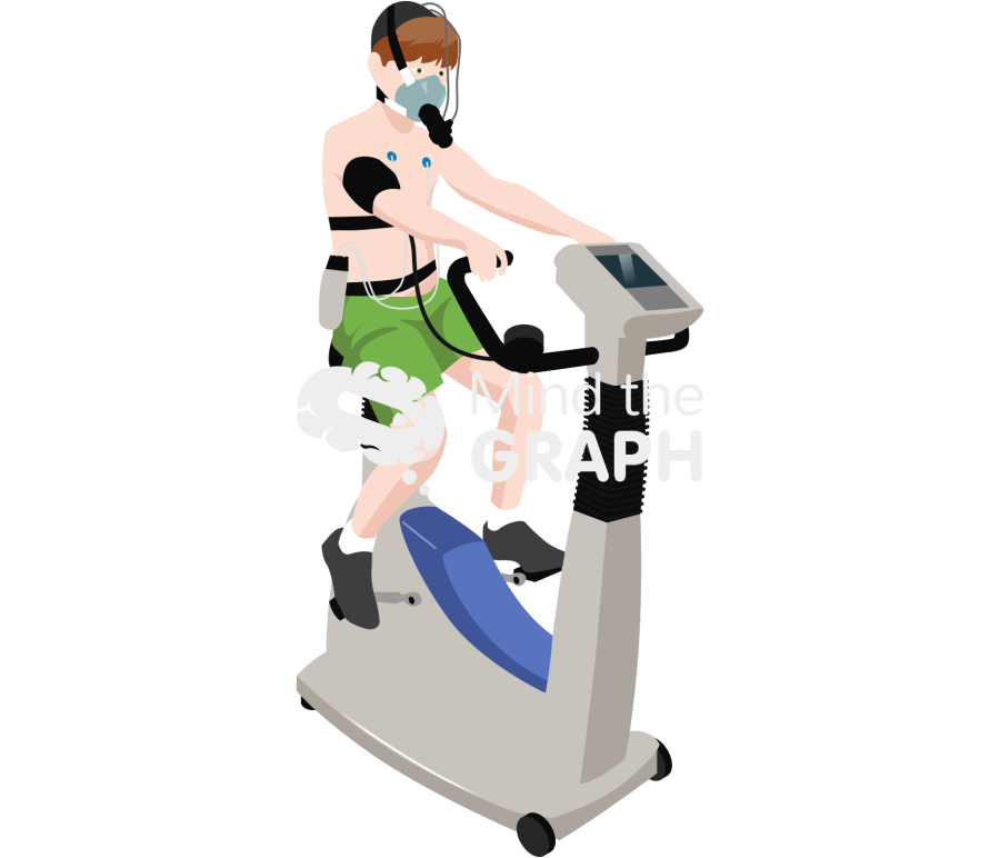 Children performing cycle ergometer test Icons, Symbols, Pictures, and Images