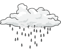 Cloud raindrops Icons, Symbols, Pictures, and Images