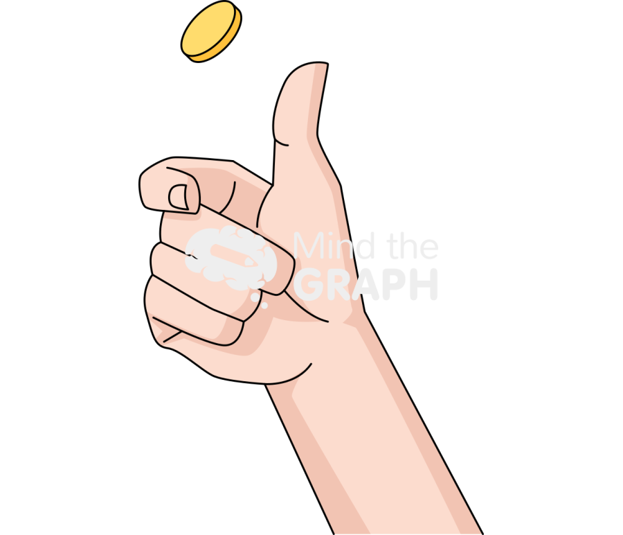 Coin tossing hand Icons, Symbols, Pictures, and Images