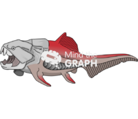 Dinichthys extint placoderm lateral Icons, Symbols, Pictures, and Images