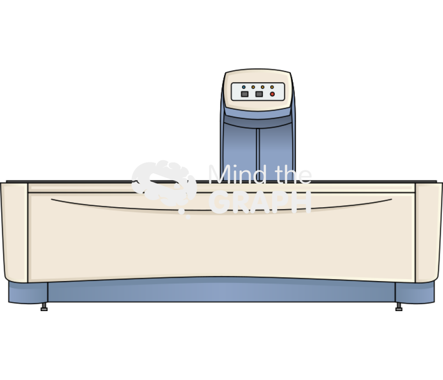 Dual energy x ray absorptiometry dexa equipment front 1 Icons, Symbols, Pictures, and Images