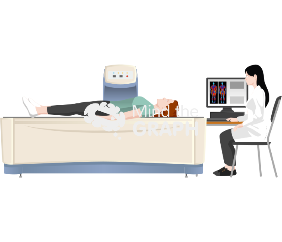 Dual energy x ray absorptiometry dexa equipment front 3 Icons, Symbols, Pictures, and Images