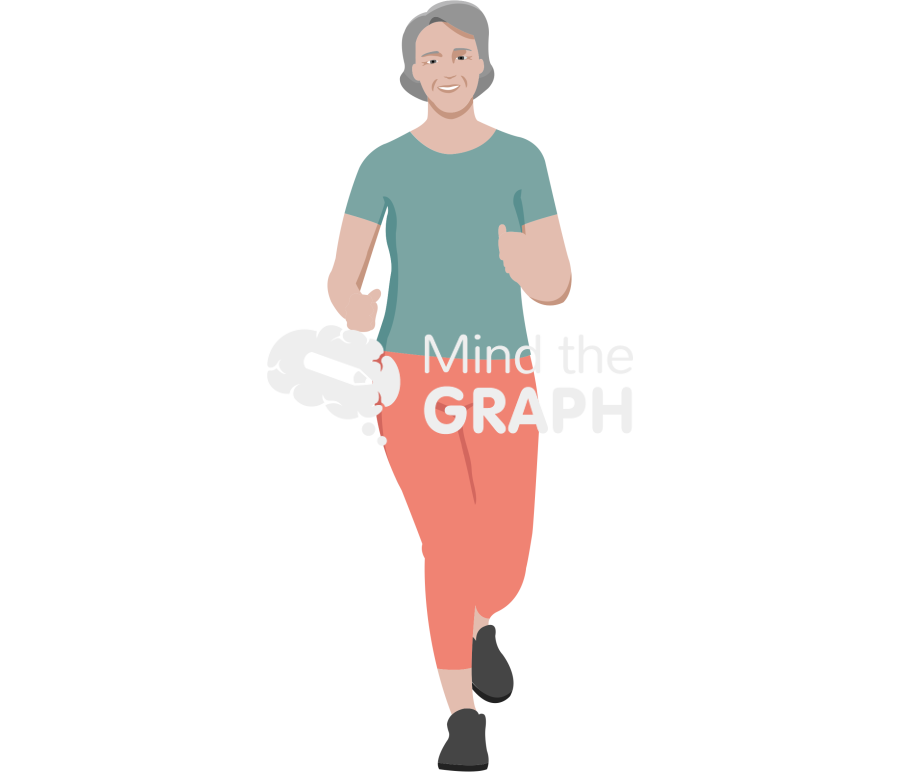 Elderly woman running Icons, Symbols, Pictures, and Images