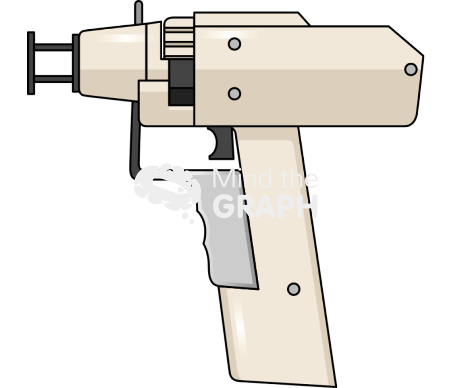 Electroporation gun lateral equipment Icons, Symbols, Pictures, and Images