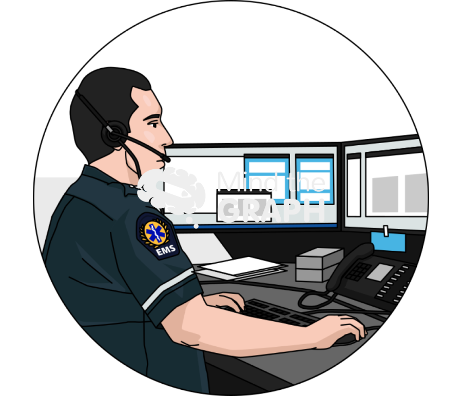 Emergency medical dispatcher zoom Icons, Symbols, Pictures, and Images