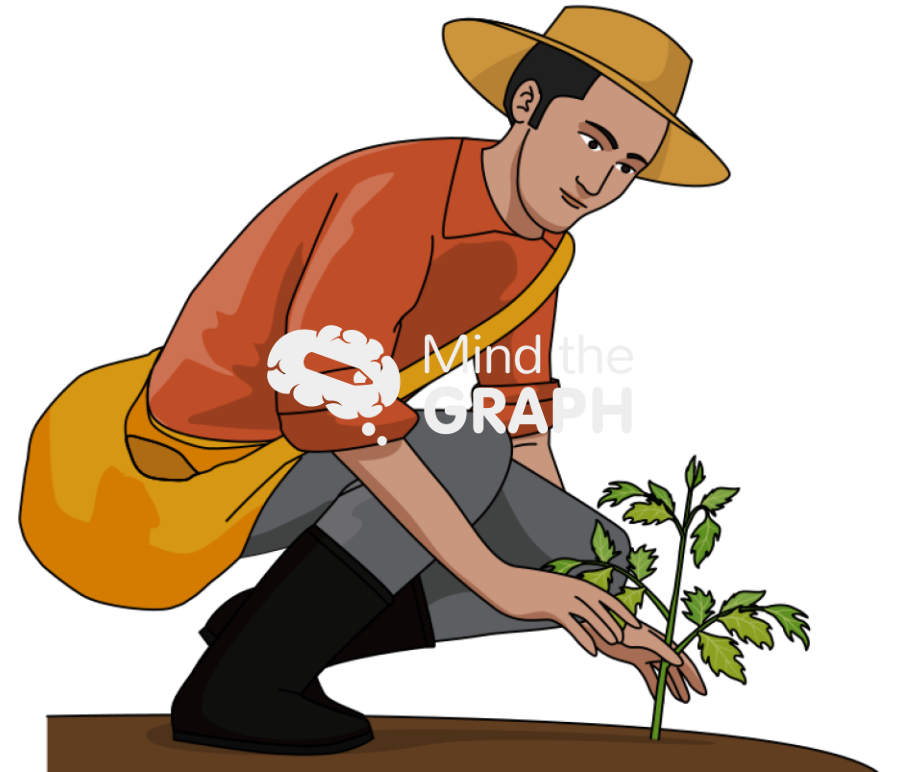 Farmer man soil side Icons, Symbols, Pictures, and Images