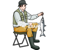 Fisherman fish Icons, Symbols, Pictures, and Images