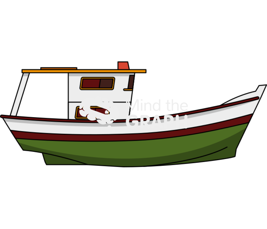 Fishing boat 2 lateral Icons, Symbols, Pictures, and Images