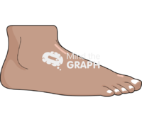 Foot man side tanned Icons, Symbols, Pictures, and Images
