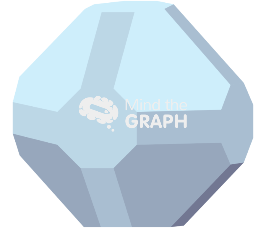 Galena crystal cubic Icons, Symbols, Pictures, and Images