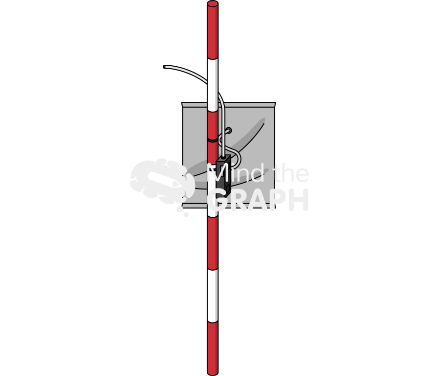 Gas sampling pole front equipment Icons, Symbols, Pictures, and Images