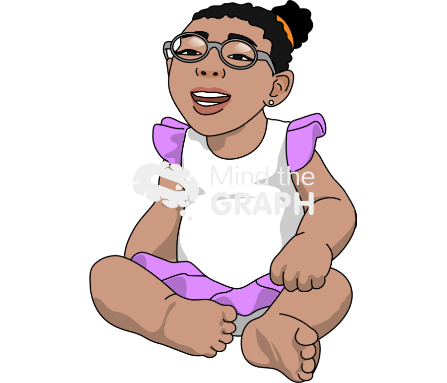 Girl microcephaly using glasses Icons, Symbols, Pictures, and Images