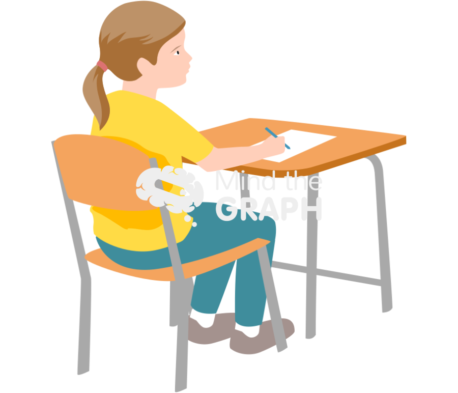 Girl student 1 class casual Icons, Symbols, Pictures, and Images