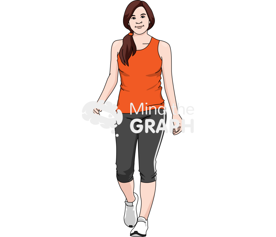 Girl walking front Icons, Symbols, Pictures, and Images