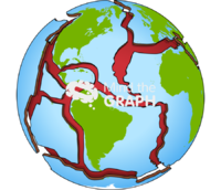 Globe earth tectonic plates 2 Icons, Symbols, Pictures, and Images