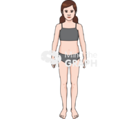 Growth Stage Pre Puberty Female Icons, Symbols, Pictures, and Images