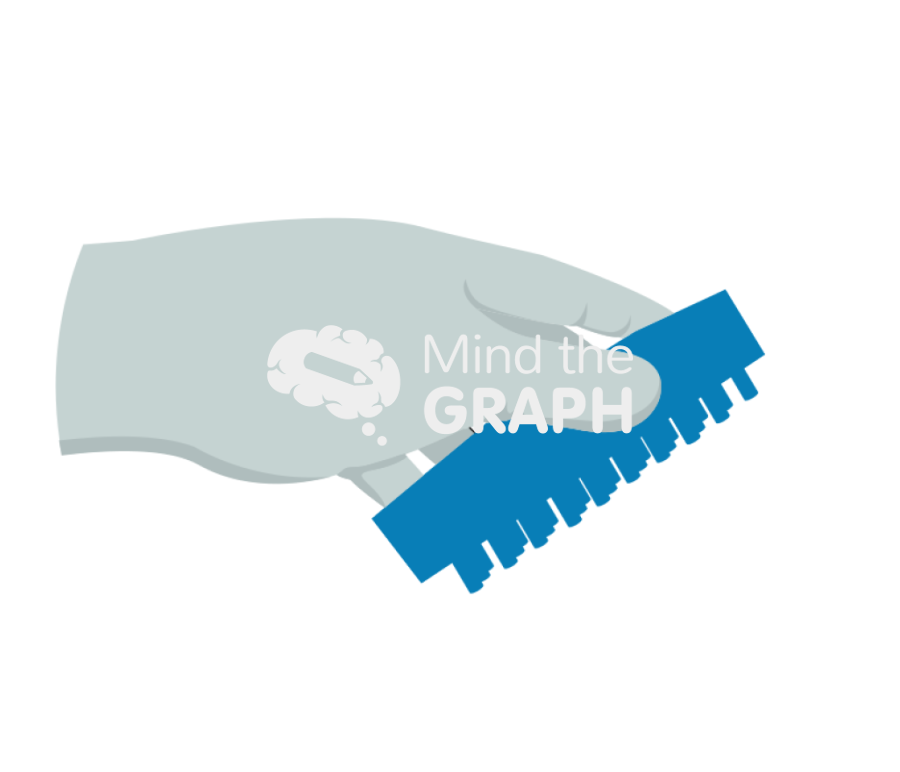 Hand holding triangular resin stamp zoom Icons, Symbols, Pictures, and Images