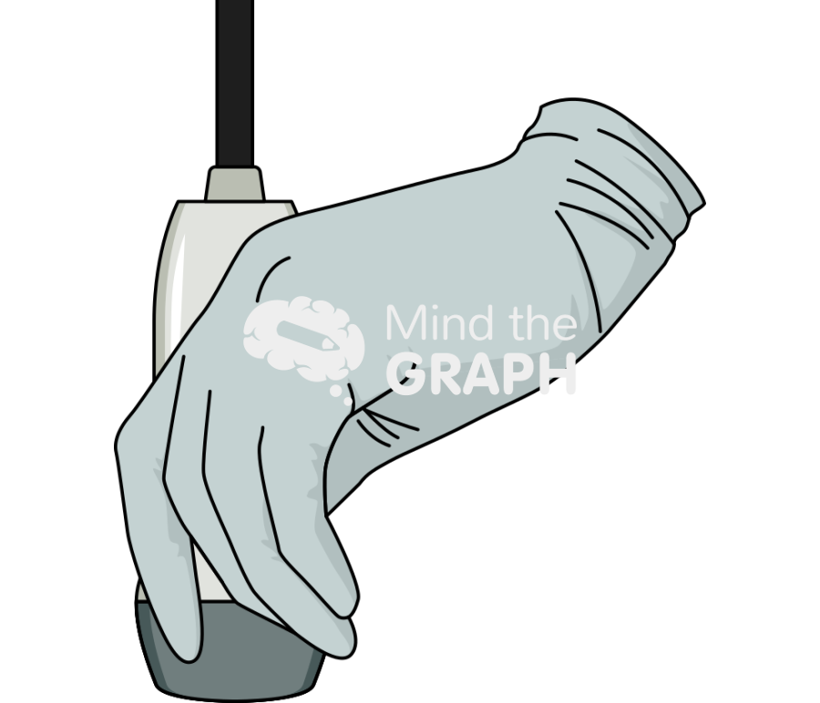 Hand ultrasound 1 lateral Icons, Symbols, Pictures, and Images