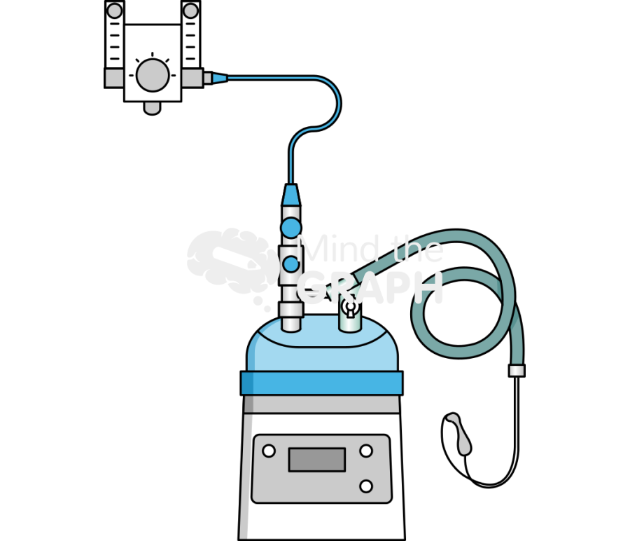 Heated humidified high flow nasal cannula hfnc machine Icons, Symbols, Pictures, and Images