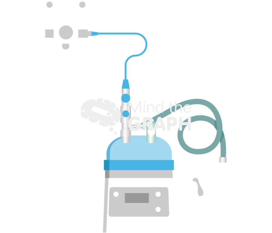 Heated humidified high flow nasal cannula hfnc machine Icons, Symbols, Pictures, and Images
