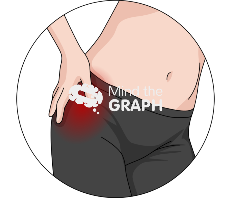 Hip pain body zoom Icons, Symbols, Pictures, and Images
