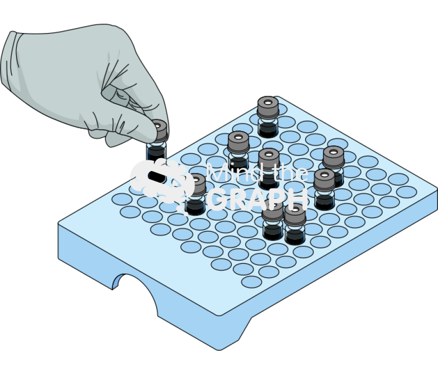Hplc autosampler rack vial flask hand Icons, Symbols, Pictures, and Images