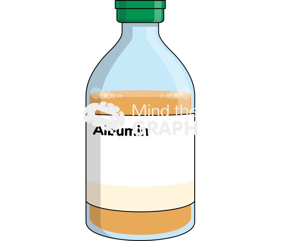 Human serum albumin solution front Icons, Symbols, Pictures, and Images